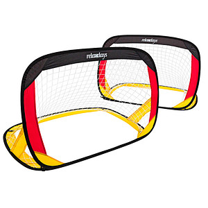 relaxdays Fußballtor Pop-up mehrfarbig , 2 St.