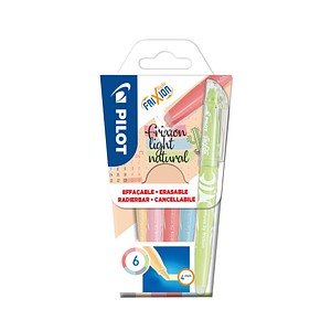 PILOT Textmarker FRIXION light Natural, 6er Etui