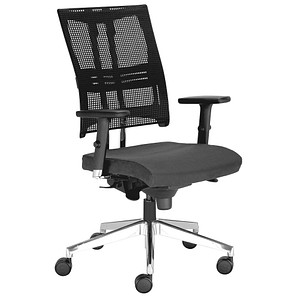 Nowy Styl Bürostuhl Net-Motion schwarz, chrom Stoff