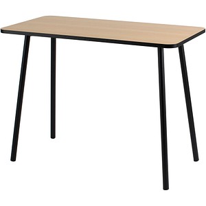 PAPERFLOW Schreibtisch HOPM1, (B)1.000 mm, schwarz/buche
