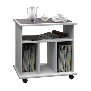 VCM my home Tabina Beistelltisch Holz weiß 60,0 cm59,0 cm