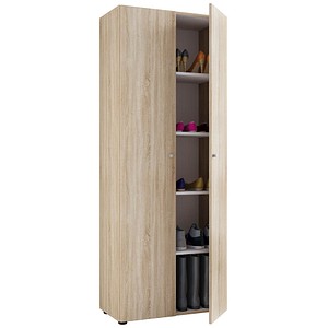 VCM my home Vandol I Schuhschrank sonoma-eiche 4 Fachböden 71,0 x 37,0 x 180,0 cm