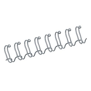 100 Fellowes Drahtbinderücken silber für 120 Blatt