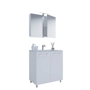 VCM my bath Badmöbel-Set Gilos 3-tlg. weiß 80,0 x 46,0 x 86,0 cm