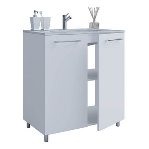 VCM my bath Badmöbel-Set Gilos 2-tlg. weiß 60,0 x 46,0 x 86,0 cm