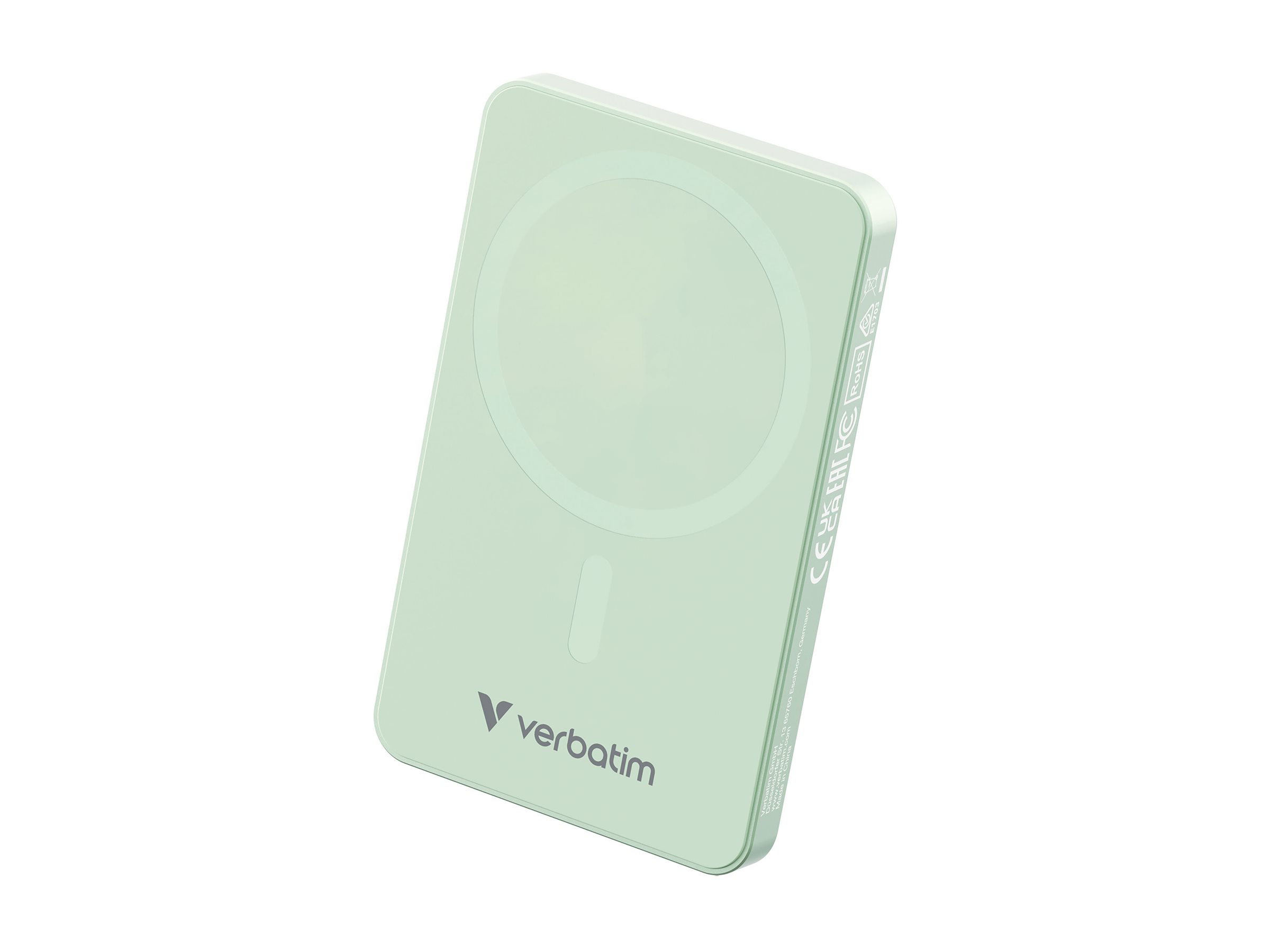 VERBATIM Charge ´n´ Go Essentials Power Bank Magnetic Wireless 5000mAh Green