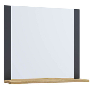 VCM my bath Spiegel VCB 10 honig-eiche, anthrazit 60,0 x 17,0 x 65,0 cm