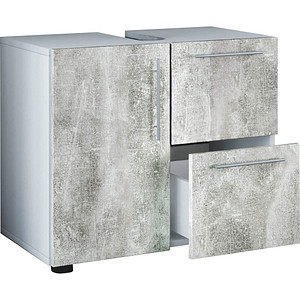VCM my bath Waschbeckenunterschrank Flandu beton 61,0 x 32,0 x 51,0 cm