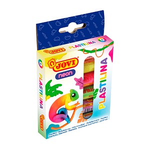 JOVI Knete PLASTILINA farbsortiert 6 Farben je 15,0 g