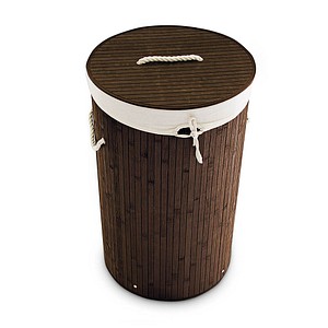 relaxdays Wäschekorb braun