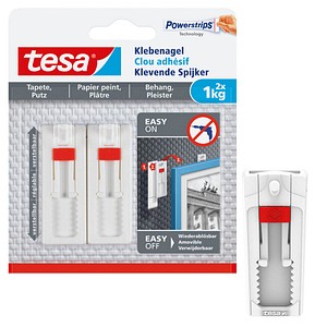 TESA 1x2 Tesa Verstellbarer Klebe- nagel für Tapeten und Putz 1 kg