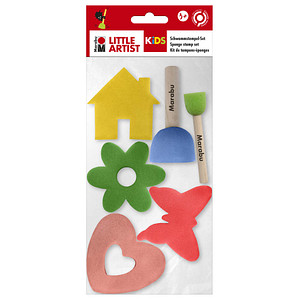 Marabu KiDS Schwammstempel-Set Little Artikst, 6er Set