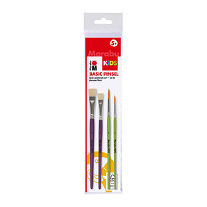 Marabu KiDS Pinsel-Set "Basic Pinsel", 4-teilig