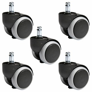 5 Topstar Stuhlrollen für harte Böden 5 Topstar Stuhlrollen für harte Böden