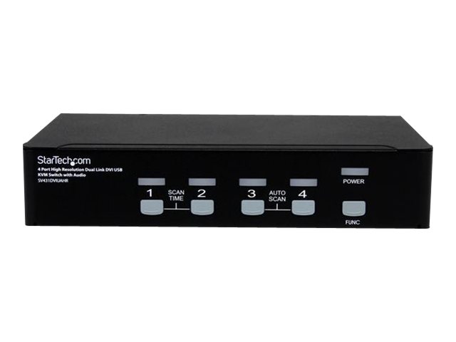 STARTECH.COM 4 Port Dual Link DVI USB KVM Switch mit Audio STARTECH.COM 4 Port Dual Link DVI USB KVM Switch mit Audio