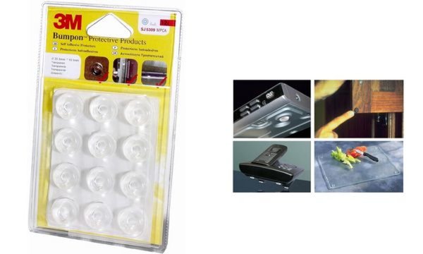 3M Bumpon Lärm-/Rutschstopper, tran sparent, rund, 7,9 mm (9065037)