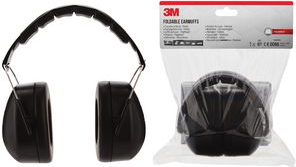3M Kapsel-Gehörschutz 90563EC1, faltbar, schwarz weiche Ohrpolster, gepolsterte