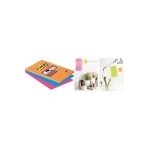 3M Post-it Haftnotizen Super Sticky, 101 x 152 mm, Bangkok Bangkok Collection, 