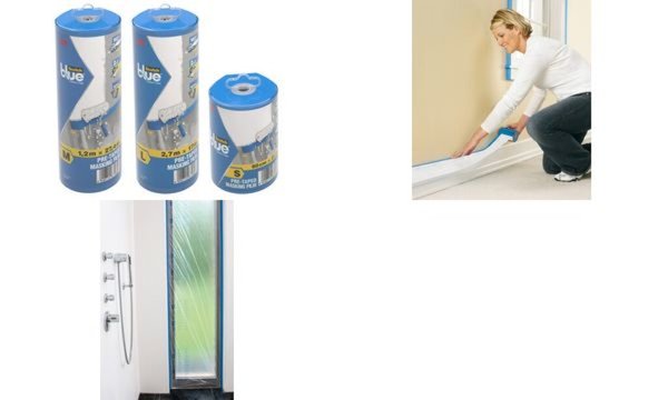 3M ScotchBlue Abdeckfolie mit Maler band, Größe S (9055162)