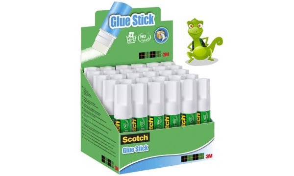 3M Scotch Standard-Klebestift, Inhalt: 30 x 8g, Display lösemittelfrei, auswasc
