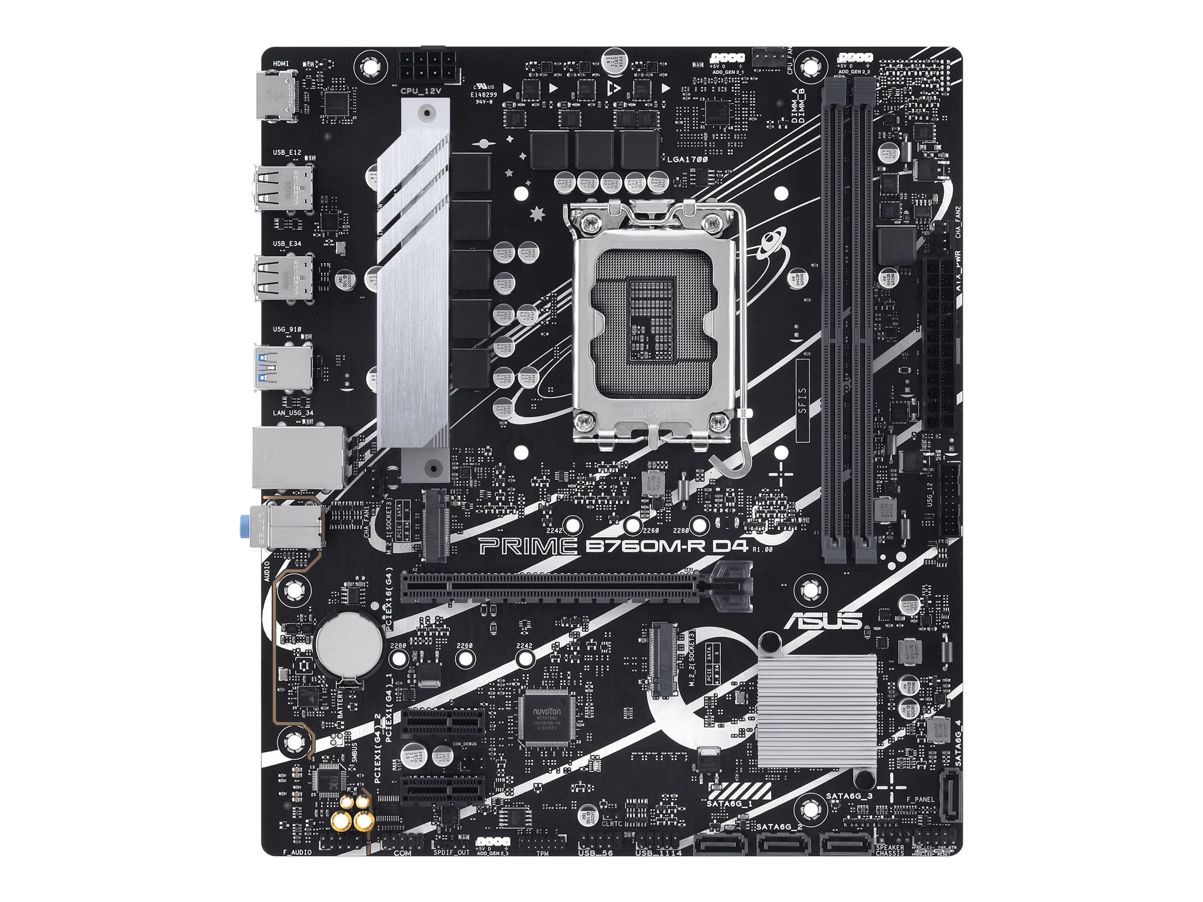 ASUS Pro B760M-R D4 S1700