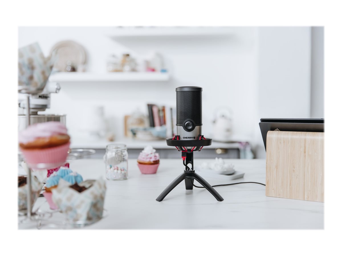 RAZER CHERRY Streaming UM 6.0 ADVANCED Microphone black/silver USB-Mikrofon für