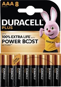 DURACELL 1x8 Plus Power Boost Micro MN2400 AAA LR03 1,5V