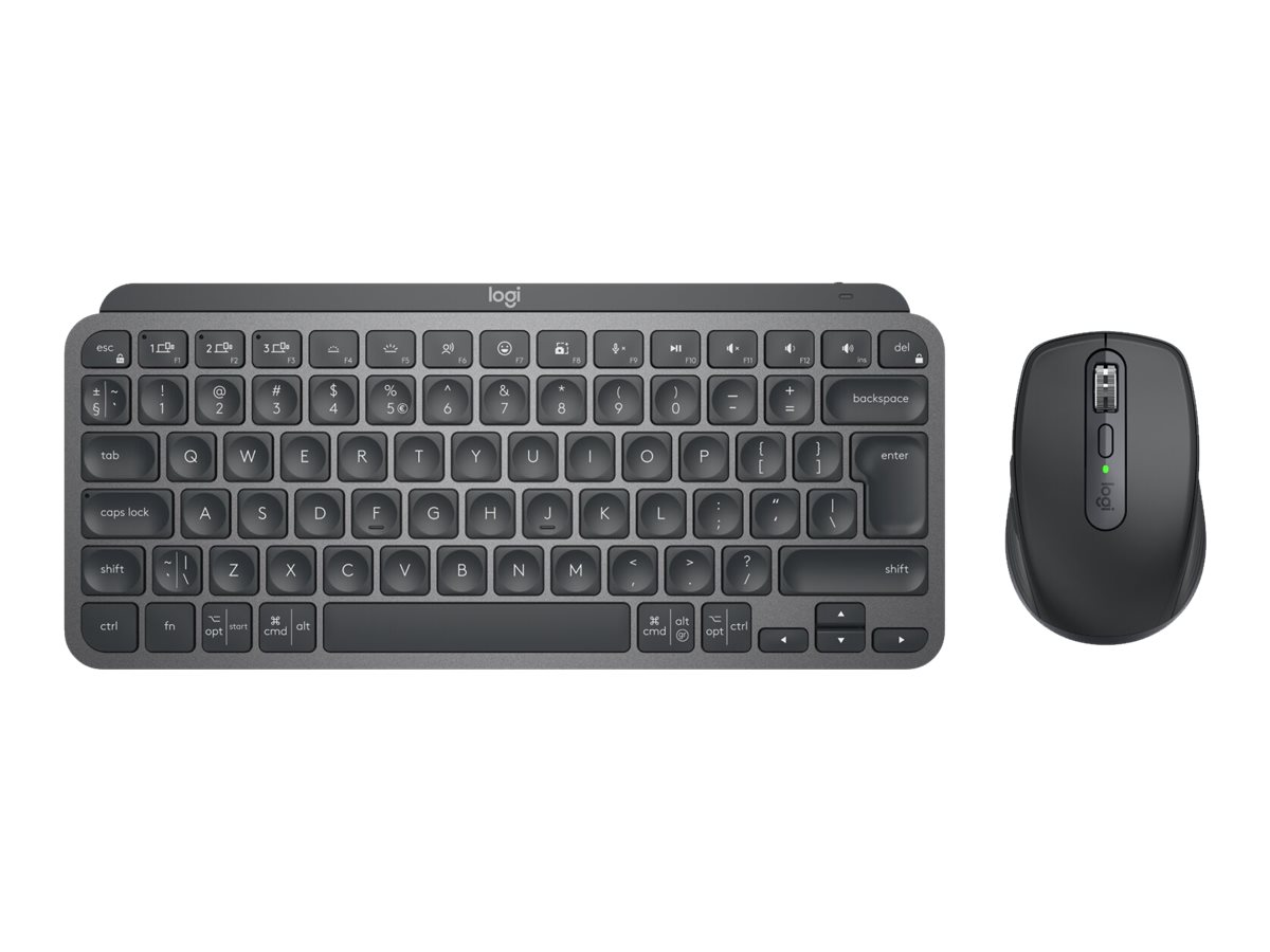 Logitech MX Keys Mini Combo GRAPHITE Tastatur-Maus-Set kabellos schwarz