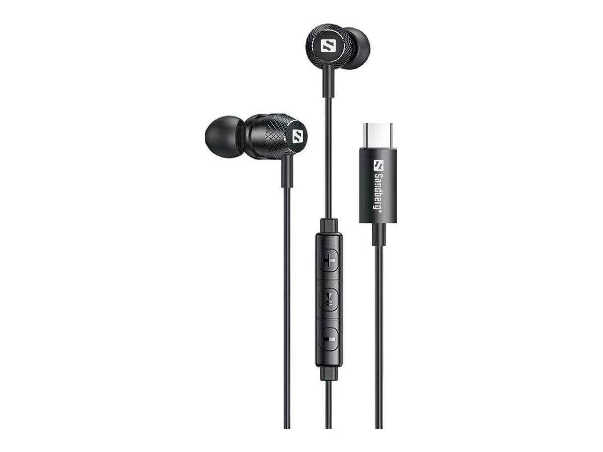 SANDBERG USB-C/A In-Earset with Line-Mic - Kabelgebunden