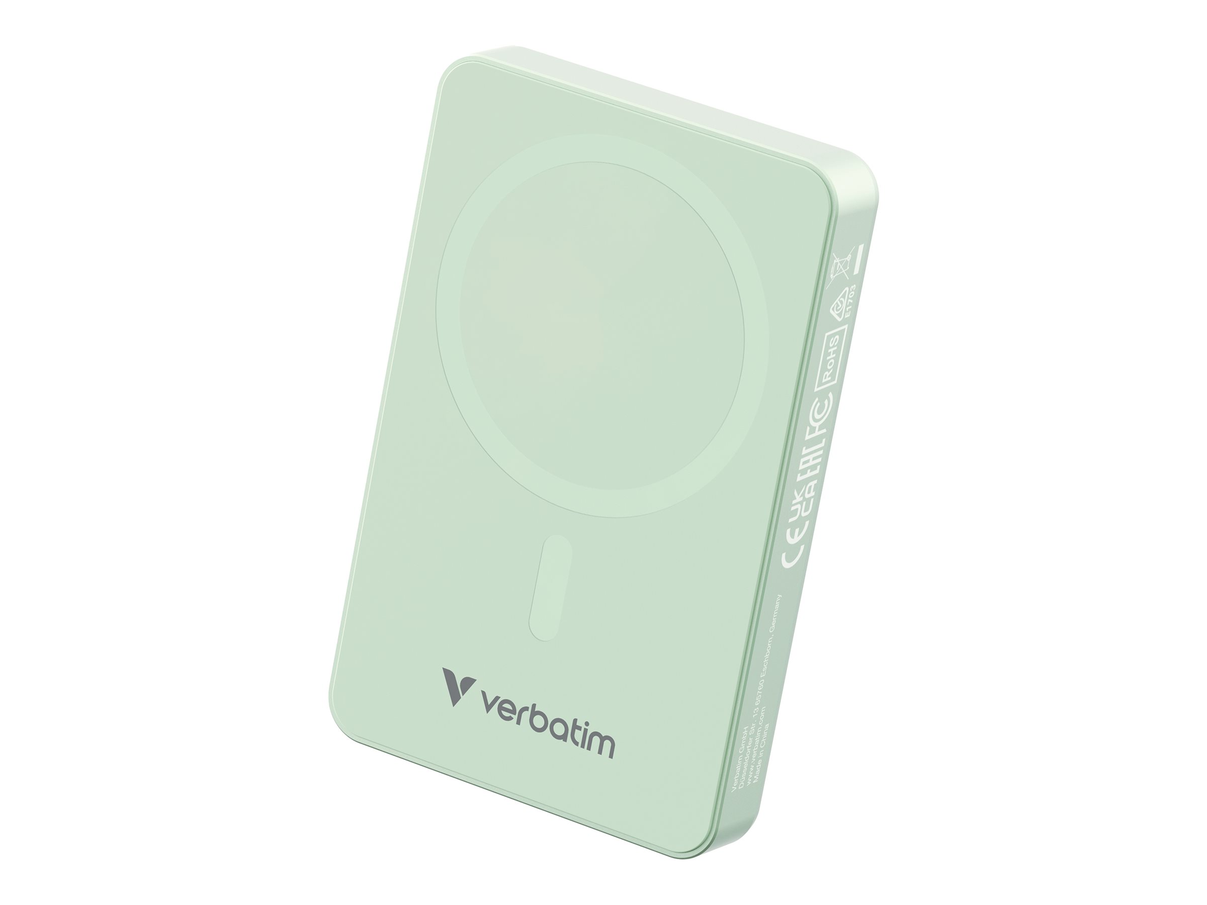 VERBATIM Charge ´n´ Go Essentials Power Bank Magnetic Wireless 10000mAh Green VERBATIM Charge ´n´ Go Essentials Power Bank Magnetic Wireless 10000mAh Green