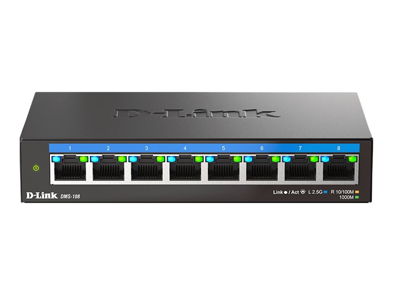 D-LINK DLINK DMS-108/E 8-Port Multi-Gigabit Unmanaged Switch