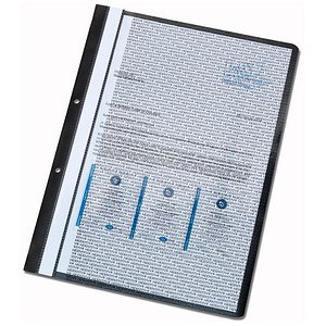 5 HIDENTITY® Archivhefter Kunststoff schwarz DIN A4