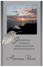 SUSY CARD Trauerkarte "Sonnenuntergang