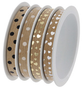 SUSY CARD Geschenkband Multispule "Freedom-Mix natur