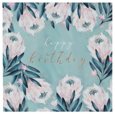 SUSY CARD Geburtstagskarte "Swan lake flowers"