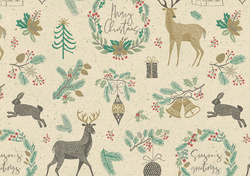 SUSY CARD Weihnachts-Geschenkpapier "Winterwald"