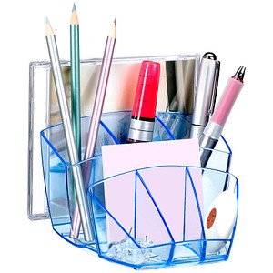cep Stiftehalter Ice Blue blau-transparent Polystyrol 6 Fächer 14,3 x 15,8 x 9,3 cm cep Stiftehalter Ice Blue blau-transparent Polystyrol 6 Fächer 14,3 x 15,8 x 9,3 cm