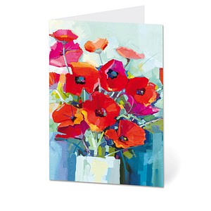 LUMA Grußkarte Mohnblumen DIN B6