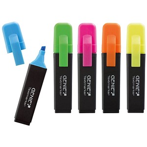 5 GENIE Textmarker farbsortiert