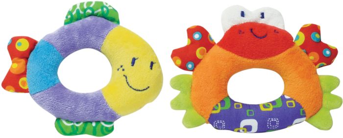 SMB Soft-Babyrassel, 2-fach sortiert SMB Soft-Babyrassel, 2-fach sortiert