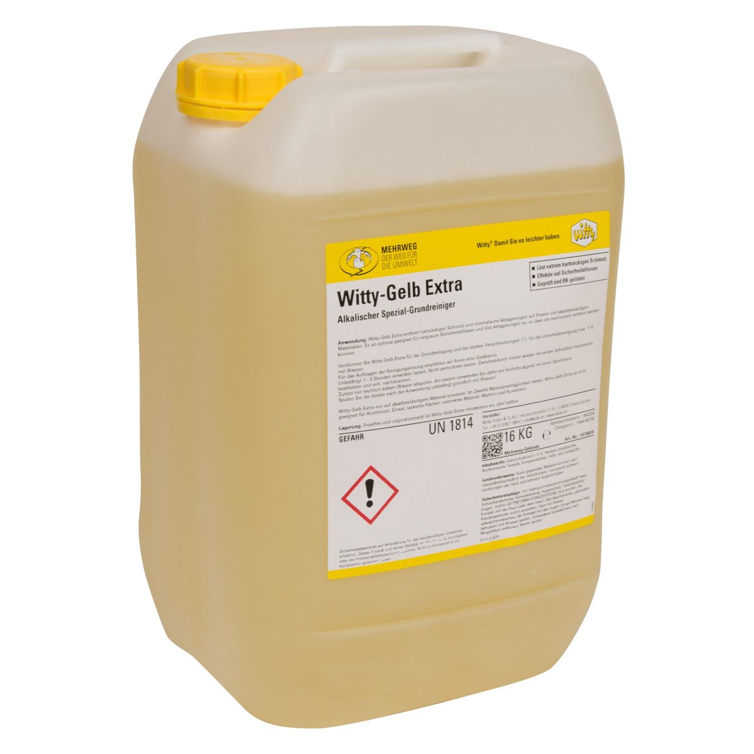 Witty-Gelb Extra | 16 kg alkalischer Spezial-Grundreiniger Witty-Gelb Extra | 16 kg alkalischer Spezial-Grundreiniger
