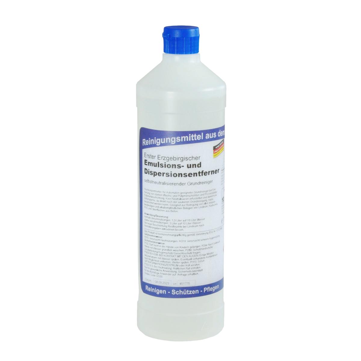 Erster Erzgebirgischer Emulsions- und Dispersionsentferner | 1 Liter selbstneutralisierender Grundreiniger