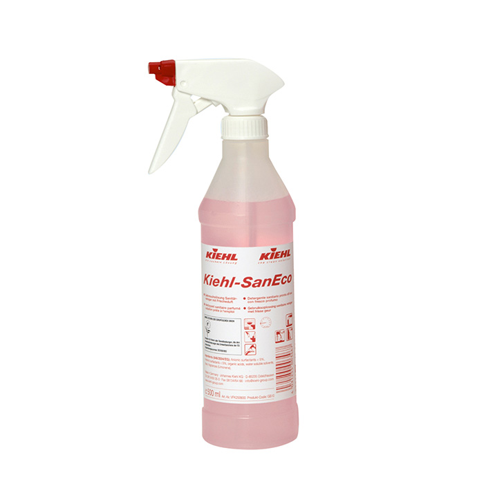 Kiehl Sprühleerflasche 500 ml | mit Etikett SanEco Kiehl Sprühleerflasche 500 ml | mit Etikett SanEco