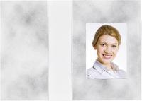 DAIBER 1x100 Daiber Passbildmappen Wolkendesign grau 36x50 mm (1151)