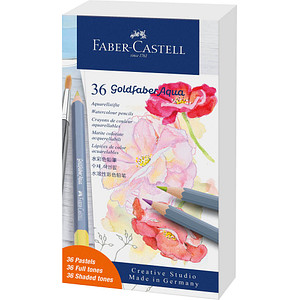 FABER-CASTELL Aquarellstifte GOLDFABER, 36er Geschenkset