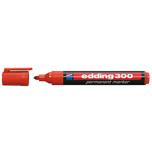 10 edding 300 Permanentmarker rot 1,5 - 3,0 mm