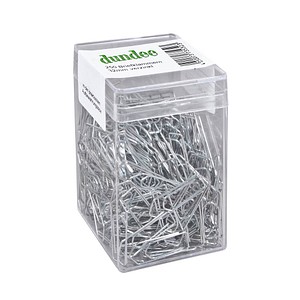 250 dundee Büroklammern silber Metall