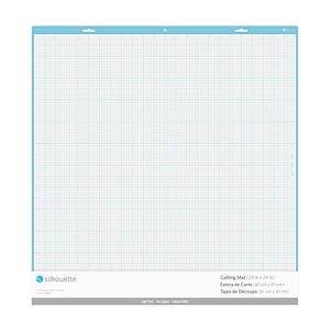 Silhouette CUT-MAT-24X24LT Schneidematte für Schneideplotter leicht klebend 610 x 610 mm (24 x 24 Zoll)