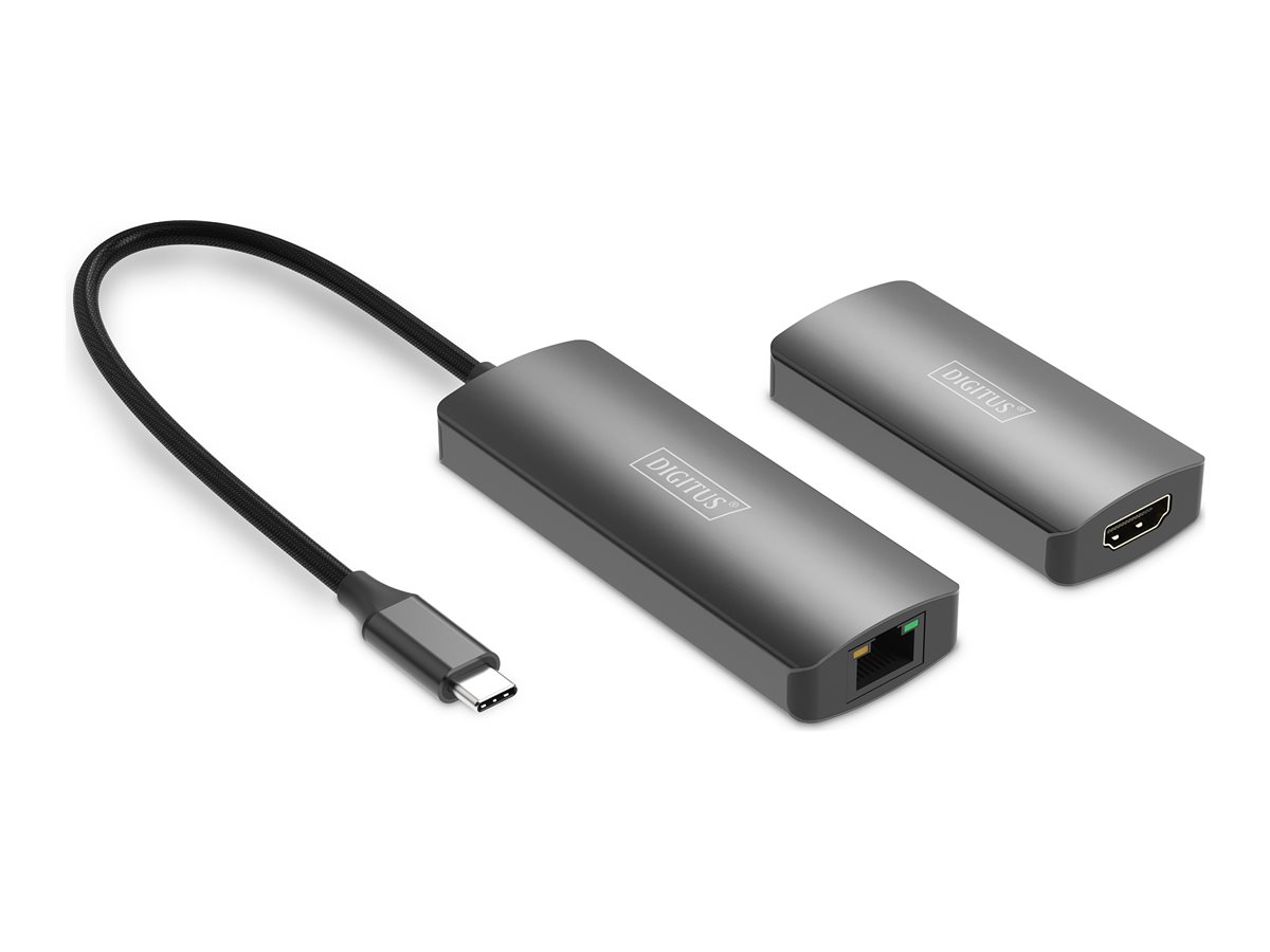 DIGITUS 4K Video Extender, USB-C - HDMI, 30 m