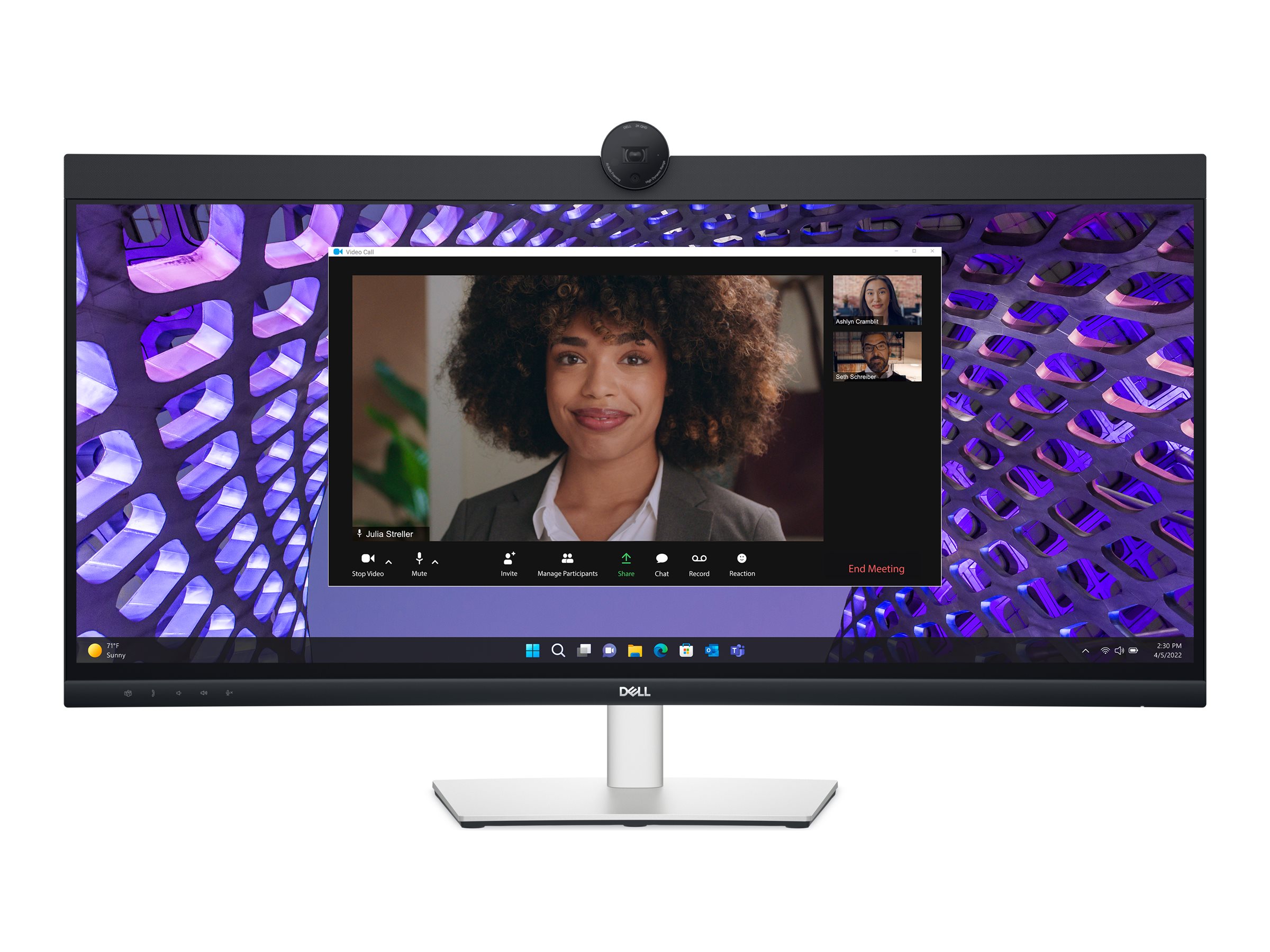 DELL P3424WEB Curved Monitor 86,7 cm (34,1 Zoll) schwarz